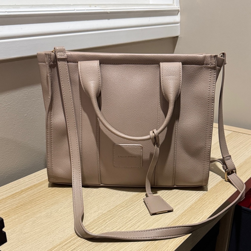 Call It Spring Beige Tote Bag